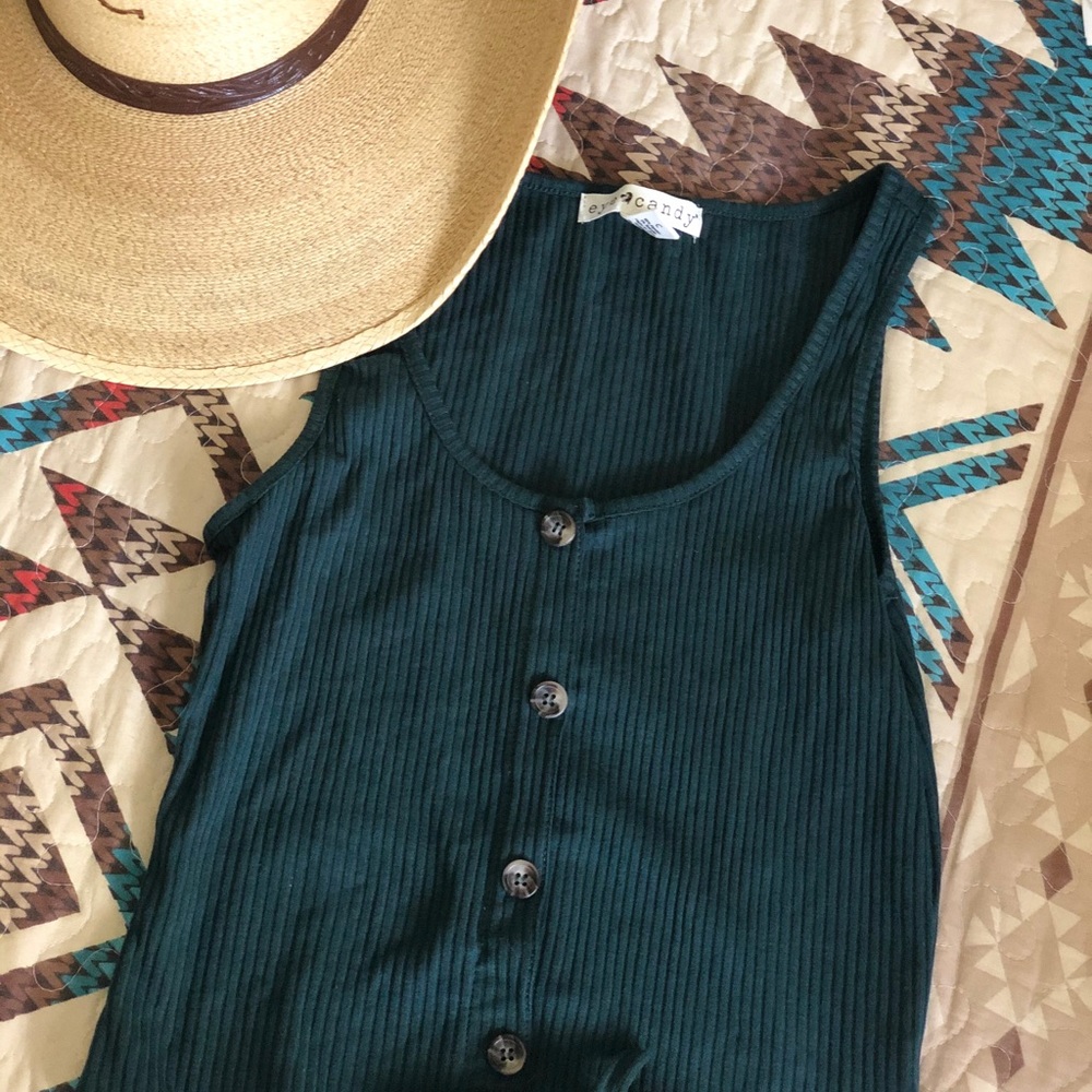 Green tank top